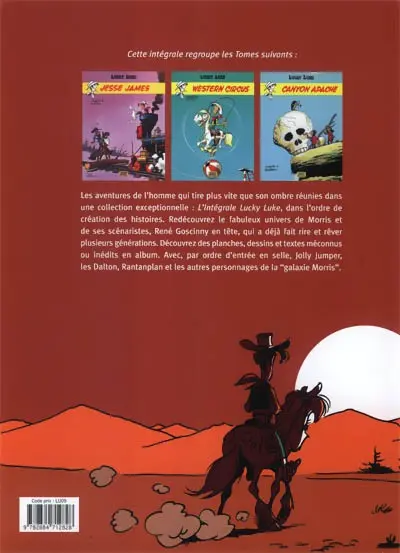 Verso de l'album Lucky Luke L'Intégrale Volume 12