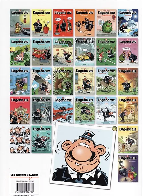Verso de l'album L'Agent 212 Tome 19 Cuisses de poulet
