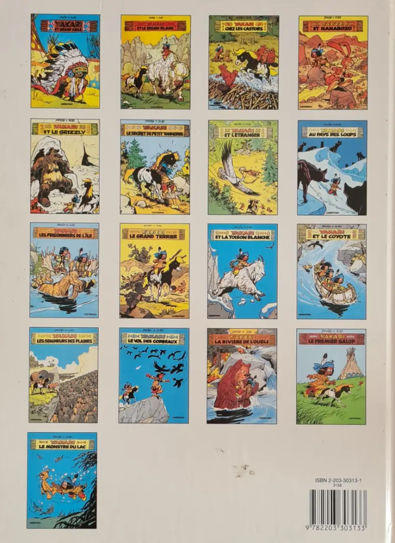 Verso de l'album Yakari Tome 13 Les seigneurs des plaines