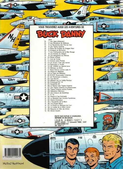 Verso de l'album Buck Danny Tome 31 X-15