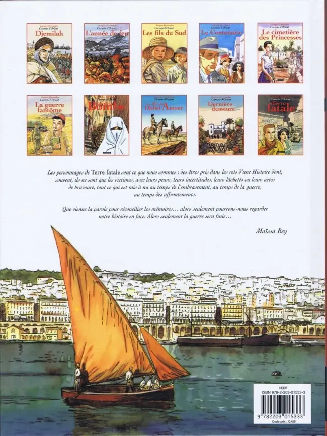 Verso de l'album Carnets d'Orient Tome 10 Terre fatale
