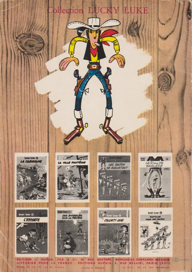Verso de l'album Lucky Luke Tome 18 A l'ombre des derricks