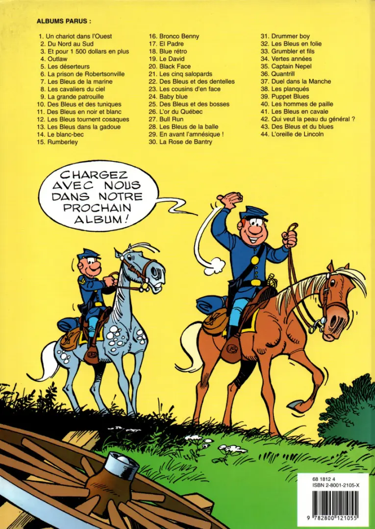 Verso de l'album Les Tuniques Bleues Tome 36 Quantrill
