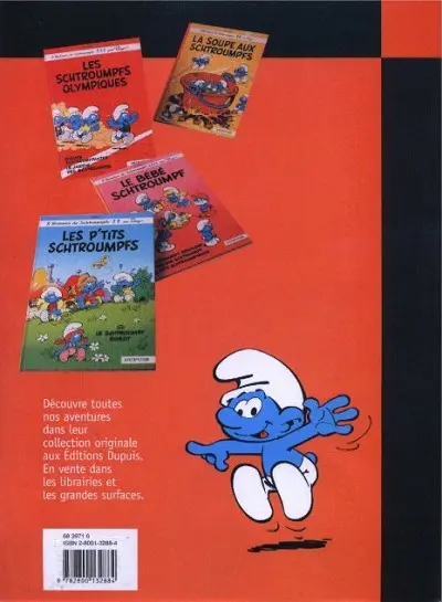 Verso de l'album Les Schtroumpfs Tome 11 Les Schtroumpfs olympiques