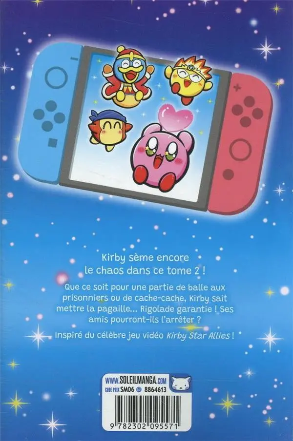 Verso de l'album Kirby Fantasy : Gloutonnerie à Dream Land 02