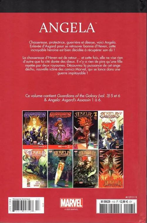 Verso de l'album Le meilleur des Super-Héros Marvel Tome 113 Angela