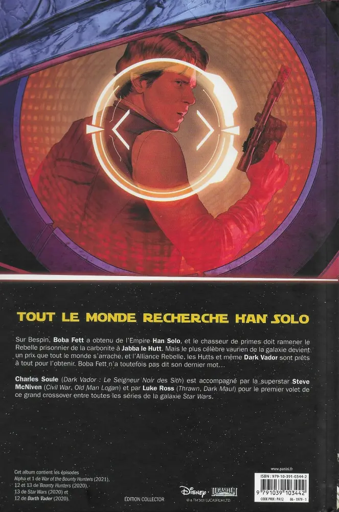 Verso de l'album Star Wars - War of the Bounty Hunters Tome 1/5
