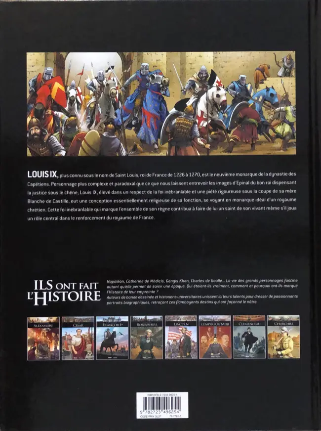 Verso de l'album Ils ont fait l'Histoire Tome 8 Saint-Louis