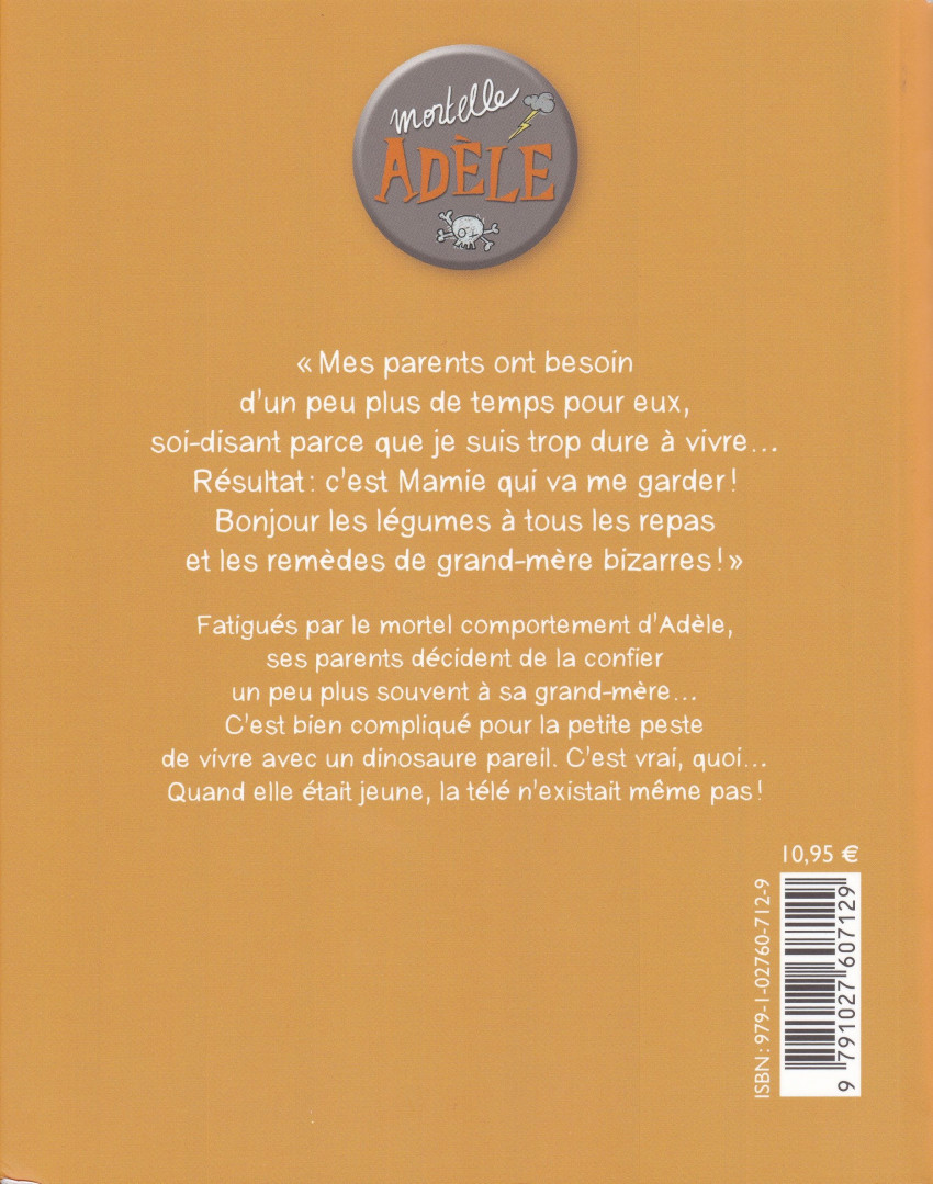 Verso de l'album Mortelle Adèle Tome 16 Jurassic Mamie
