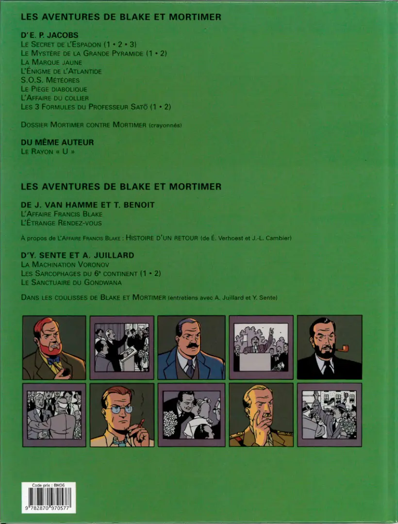 Verso de l'album Blake et Mortimer Tome 14 La Machination Voronov
