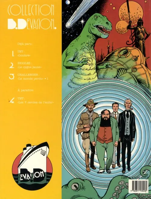 Verso de l'album Challenger Tome 1 Le Monde perdu (1)