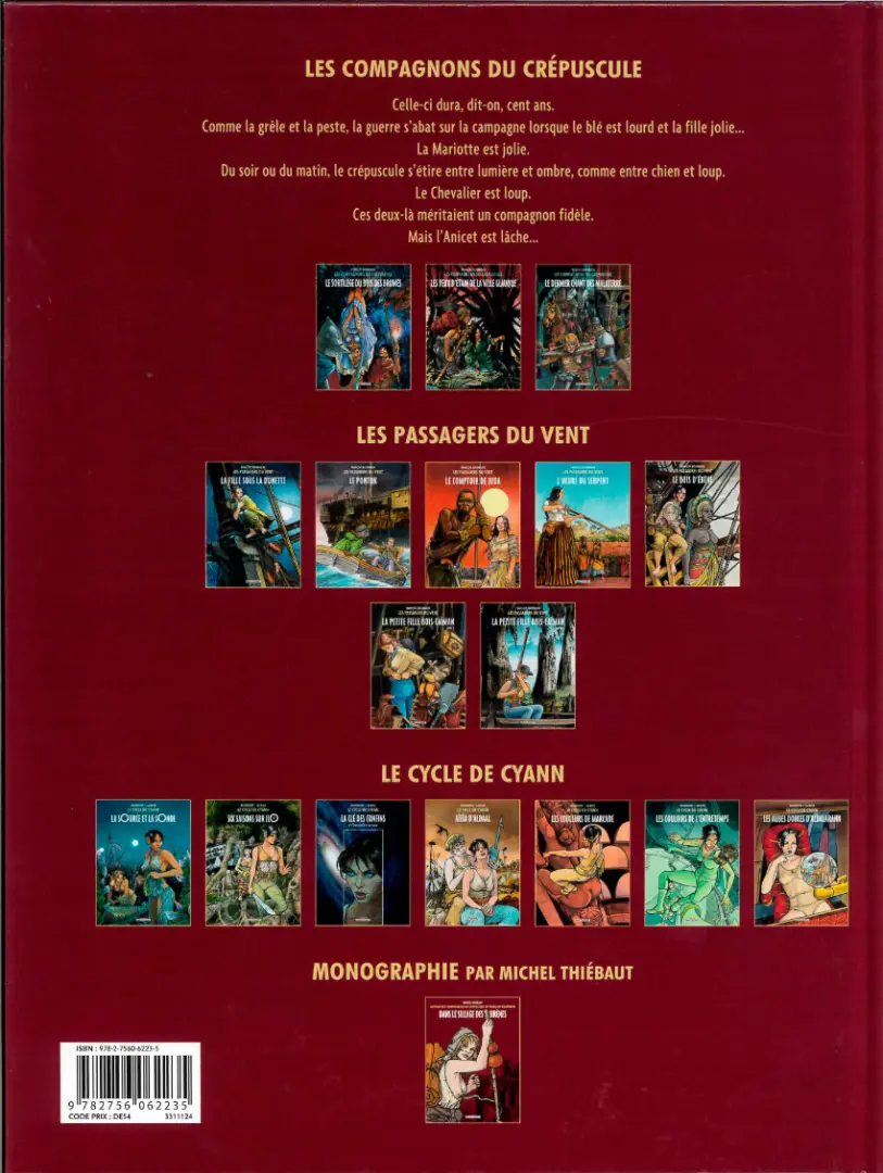 Verso de l'album Les Compagnons du crépuscule Tome 3 Le dernier chant des Malaterre