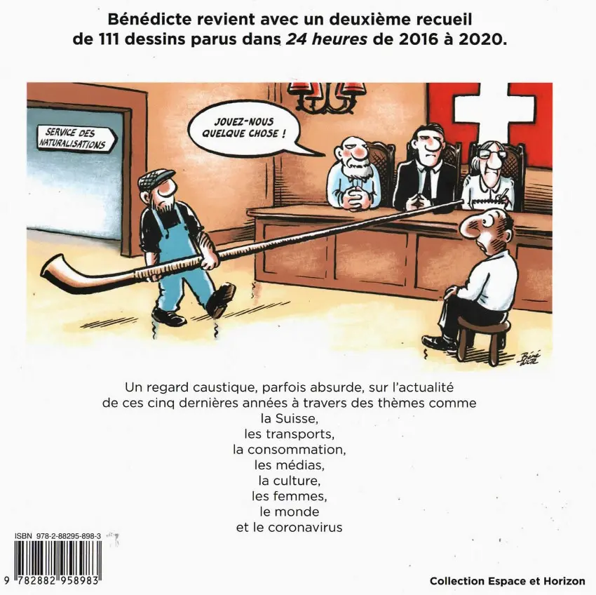 Verso de l'album Bénédicte 2