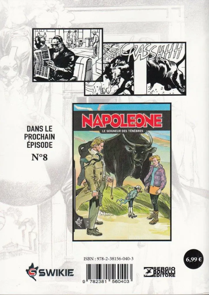 Verso de l'album Napoleone N° 7 Le trésor d'Argile
