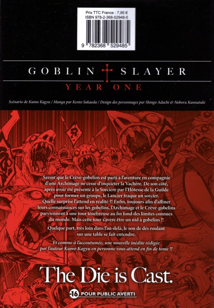 Verso de l'album Goblin Slayer : Year One 6