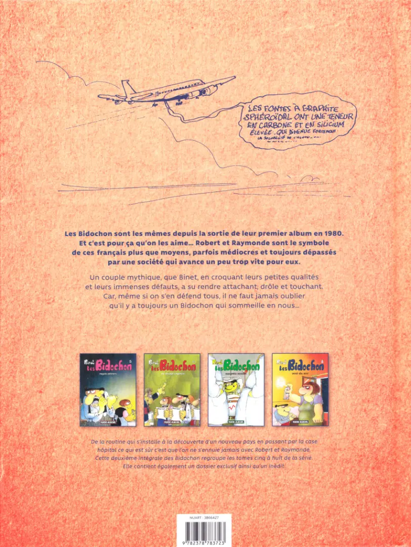 Verso de l'album Les Bidochon Volume 2 L'Intégrale