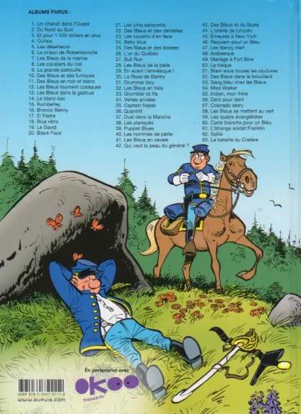 Verso de l'album Les Tuniques Bleues Tome 22 Des bleus et des dentelles
