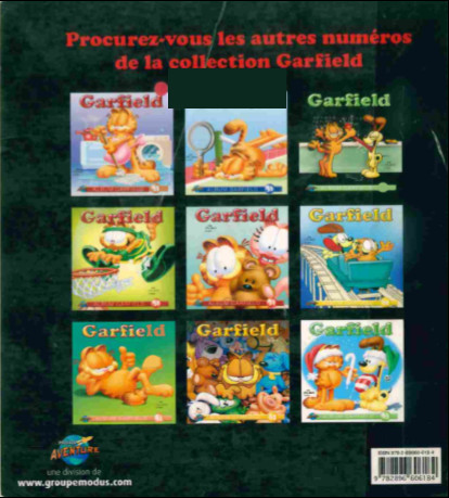 Verso de l'album Garfield #64