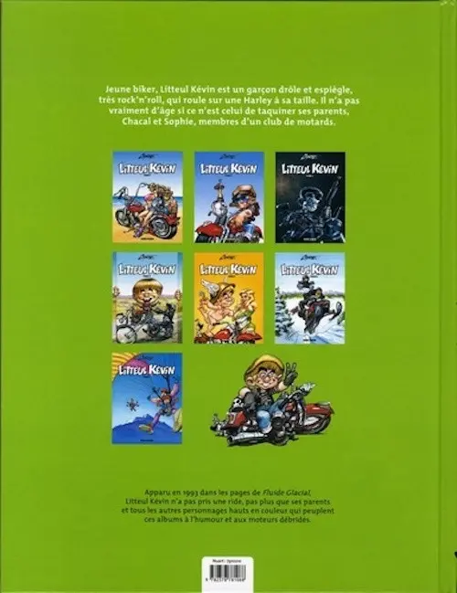 Verso de l'album Litteul Kévin Tome 5