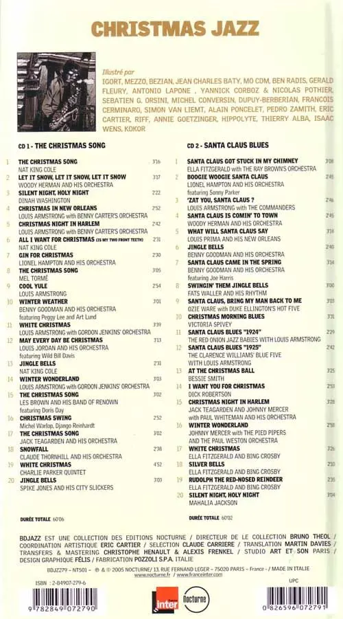 Verso de l'album Christmas Tome 1 Christmas Jazz