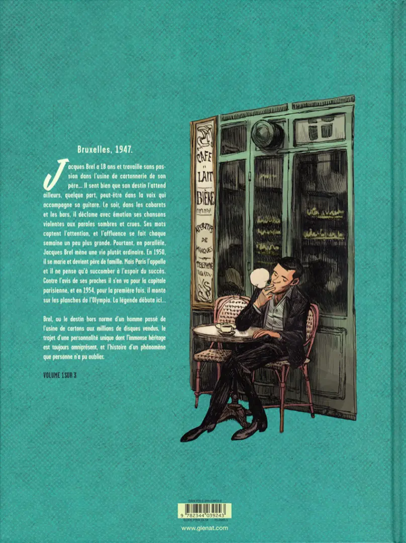 Verso de l'album Brel : une vie à mille temps Vol. 1 Quand on n'a pas que la musique