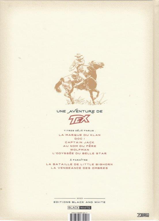 Verso de l'album Tex 6 L'Odyssée du Belle Star