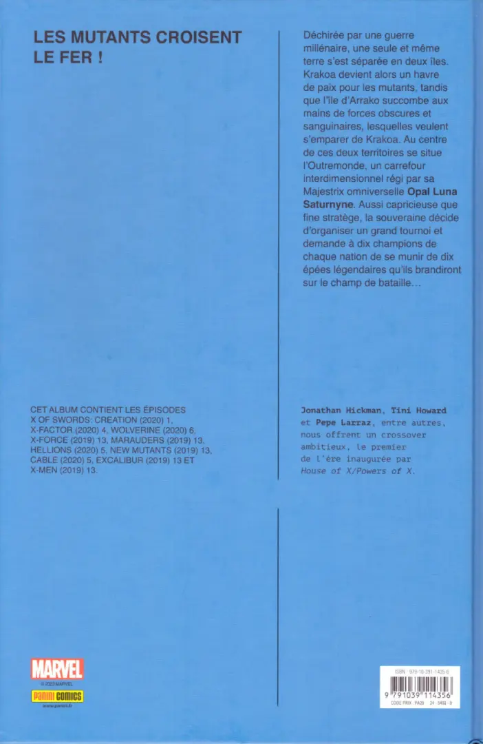 Verso de l'album X of Swords Vol. 1