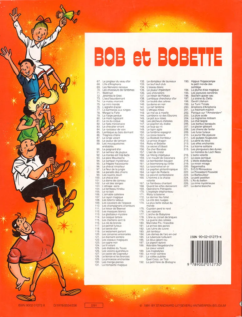 Verso de l'album Bob et Bobette Tome 170 L'espiègle éléphanteau