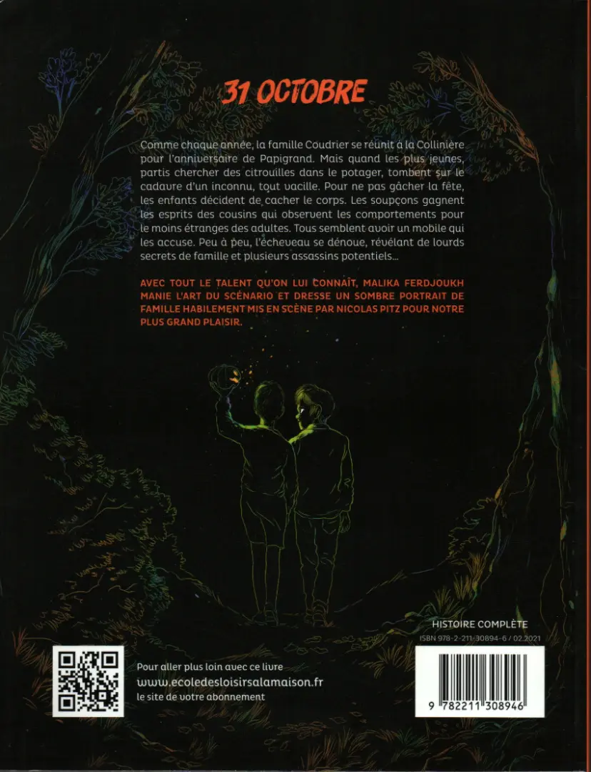 Verso de l'album Sombres citrouilles
