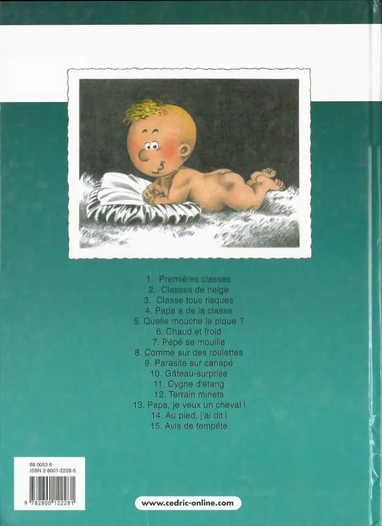 Verso de l'album Cédric Tome 9 Parasite sur canapé