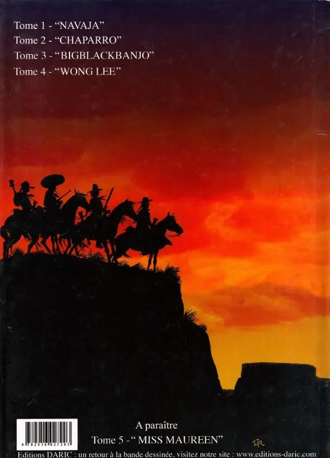 Verso de l'album Colorado Tome 4 Wong Lee
