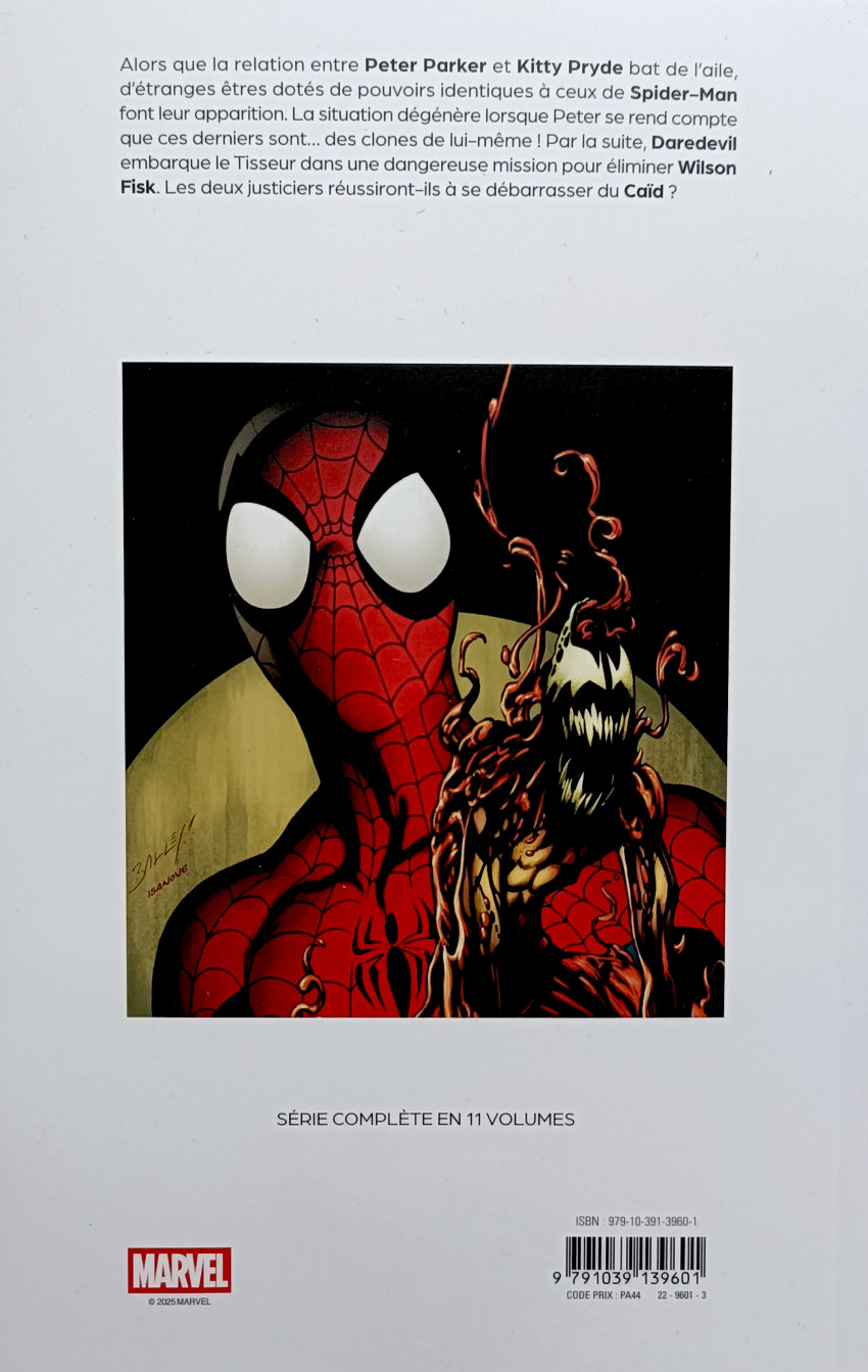 Verso de l'album Ultimate Spider-Man Tome 9 La saga du clone