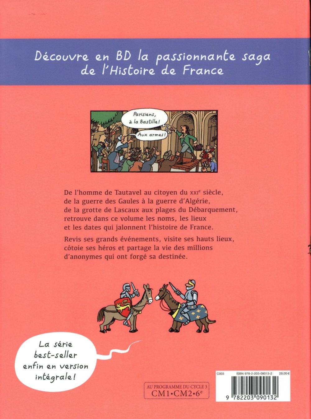 Verso de l'album L'Histoire de France en BD L'intégrale