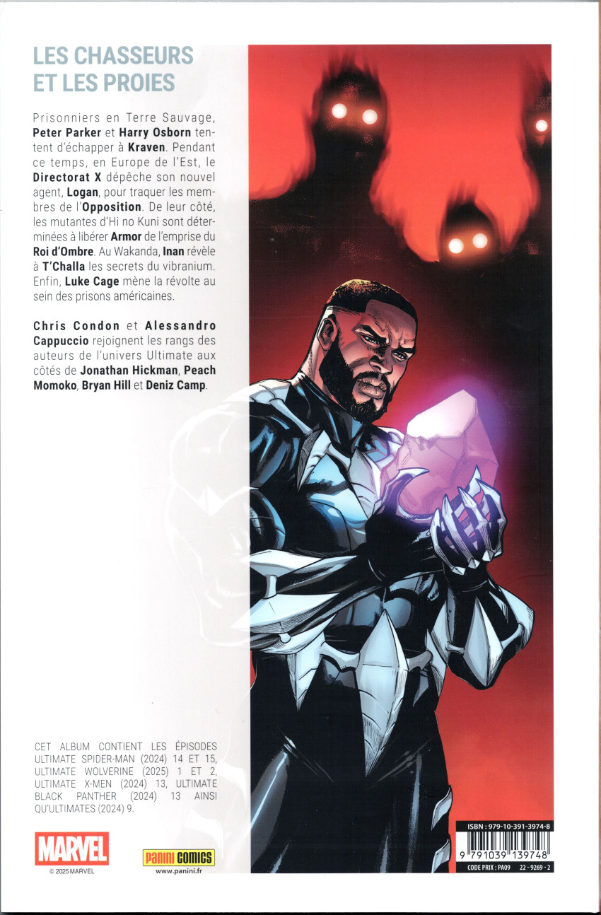 Verso de l'album Ultimate Universe 08