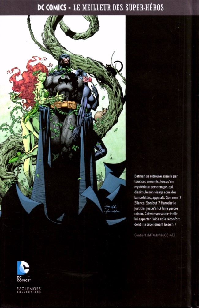 Verso de l'album DC Comics - Le Meilleur des Super-Héros Volume 1 Batman - Silence - 1re partie