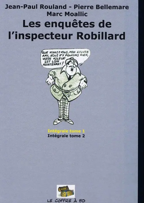 Verso de l'album Les Enquêtes de l'inspecteur Robillard Tome 1