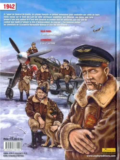 Verso de l'album Escadrille Normandie Niemen Tome 1 Destination Moscou