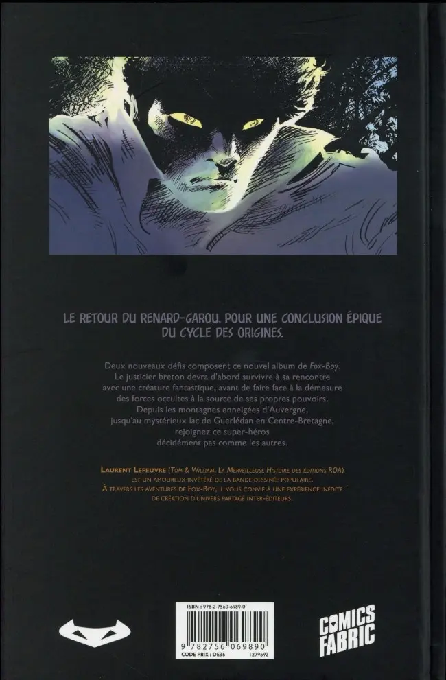 Verso de l'album Fox-Boy Tome 2 Angle mort