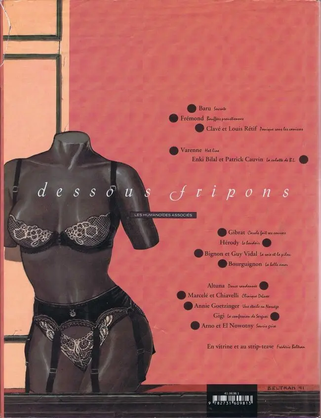 Verso de l'album Fripons Tome 3 Dessous fripons