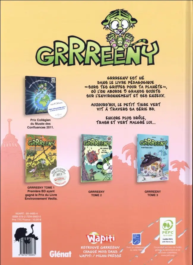 Verso de l'album Grrreeny Tome 4 Green Anatomy