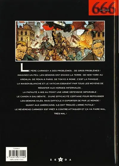 Verso de l'album 666 Tome 2 Allegro demonio