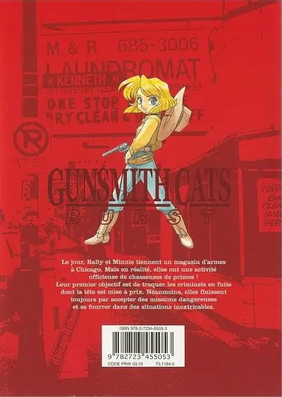 Verso de l'album Gunsmith Cats Burst 1
