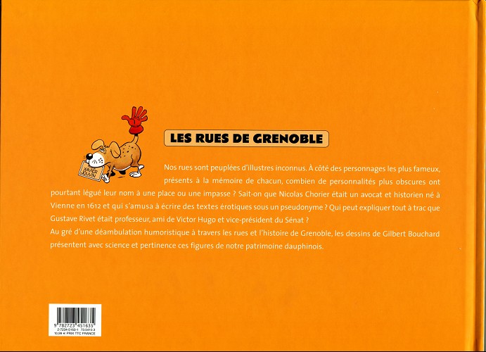 Verso de l'album Les rues de Grenoble