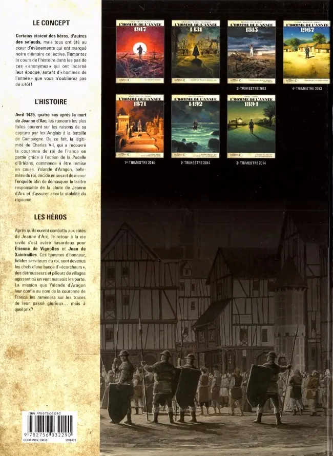 Verso de l'album L'Homme de l'année Tome 2 1431