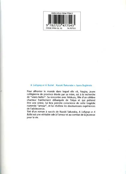 Verso de l'album A lollypop or a bullet 1/2