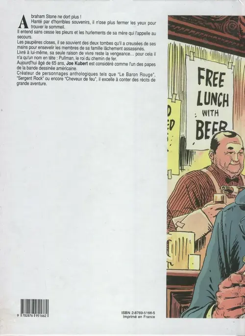 Verso de l'album Abraham Stone Tome 1 Rat des villes