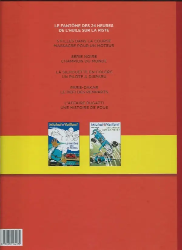Verso de l'album Michel Vaillant Jacky Ickx L'Intégrale Tome 1