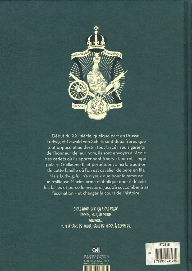 Verso de l'album Junker