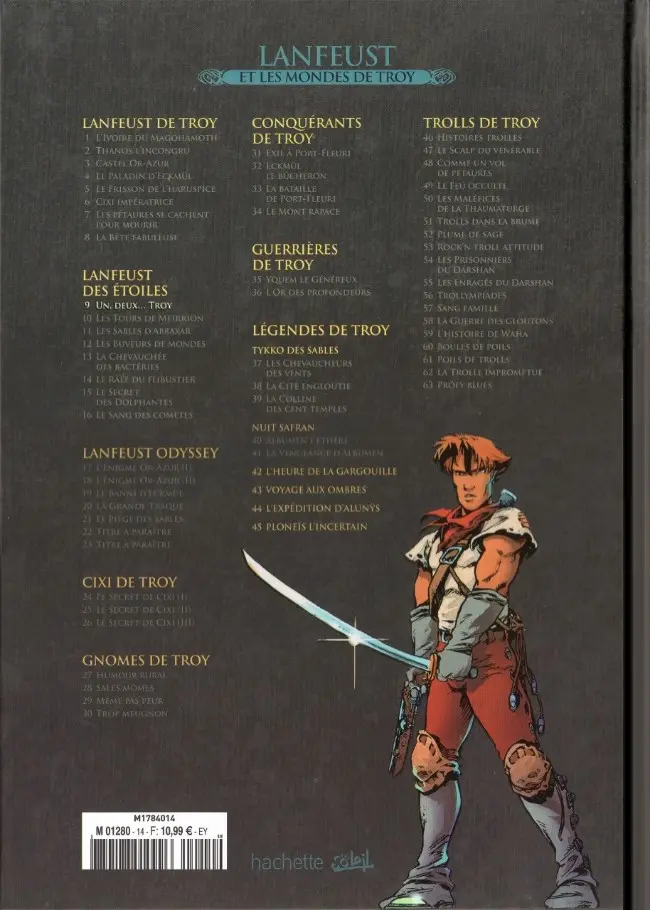 Verso de l'album Lanfeust et les mondes de Troy Tome 9 Lanfeust des Étoiles - Un, deux... Troy