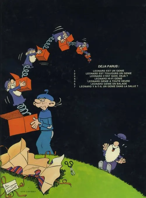 Verso de l'album Léonard Tome 7 Y a-t-il un génie dans la salle ?